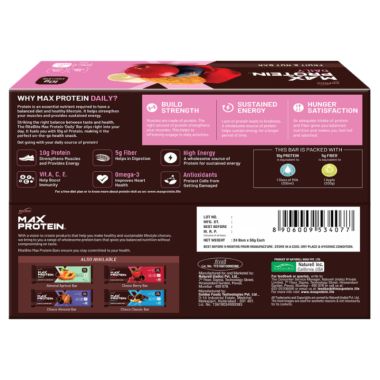 RiteBite Max Protein: Daily Fruit & Nut [Pack of 24] - 1200gm