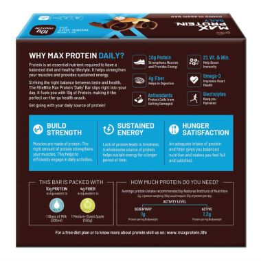 RiteBite Max Protein: Daily Choco Classic [Pack of 12] - 600gm