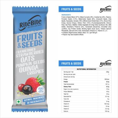 RiteBite Max Protein: Nutrition Assorted Bar (Pack of 10) - 375gm