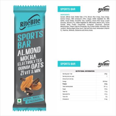 RiteBite Max Protein: Nutrition Assorted Bar (Pack of 10) - 375gm