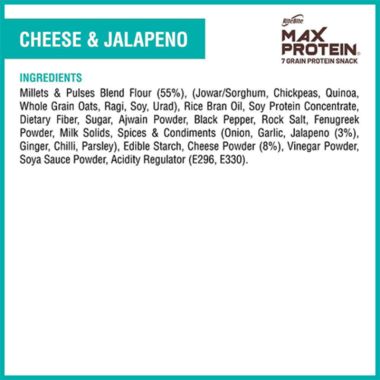 RiteBite Max Protein: Chips - Cheese & Jalapeno [Pack of 3] -360gm