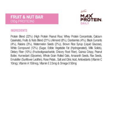RiteBite Max Protein: Daily Fruit & Nut [Pack of 24] - 1200gm