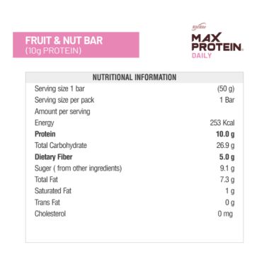 RiteBite Max Protein: Daily Fruit & Nut [Pack of 24] - 1200gm