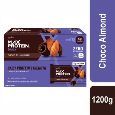 RiteBite Max Protein: Special Offer -Daily Choco Almond [Pack of 24] - 1200gm