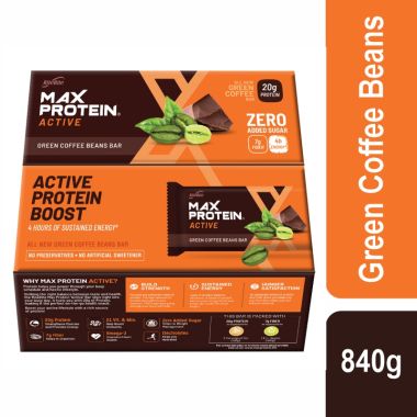 RiteBite Max Protein: Active Green Coffee Beans [Pack of 12]  - 840gm