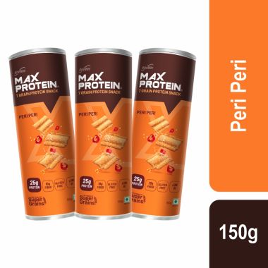 RiteBite Max Protein: Chips - Peri Peri [Pack of 3] - 360gm
