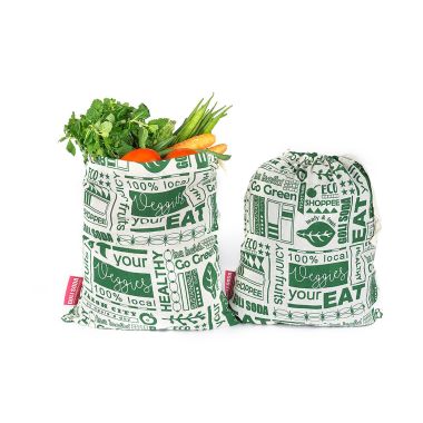 GOLI SODA: Go Green Reusable Cotton Produce Big Bags For Storage - Big Pack of 4