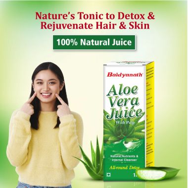 Baidyanath: Aloe Vera Juice - All Natural tonic for Immunity |Better digestion and Glowing skin- 1L
