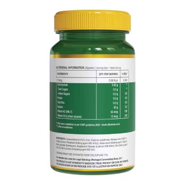 Pure Nutrition: Vitamin D3 + K2 Tablets - 60 Tablets