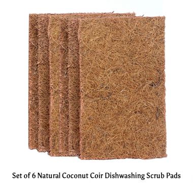 GOLI SODA: Coconut Coir Scrub And Probiotic Dishwash Bar - Exclusive Combo