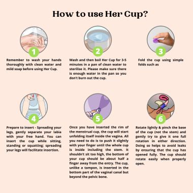 GOLI SODA: Her Cup Reusable Menstrual Cup for Women - Teal