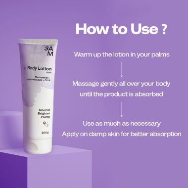 3AM: Body lotion