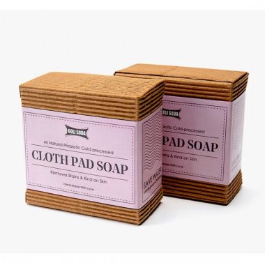 GOLI SODA: All Natural Probiotics Cloth Pad Diaper Soap Soap - 90gm (Pack Of 2)