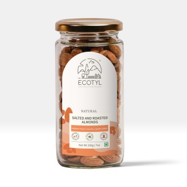 Ecotyl: Natural Roasted and Salted Almonds - 200gm