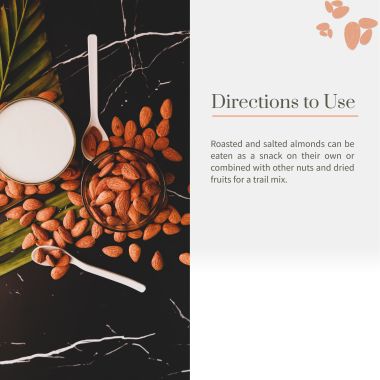 Ecotyl: Natural Roasted and Salted Almonds - 200gm