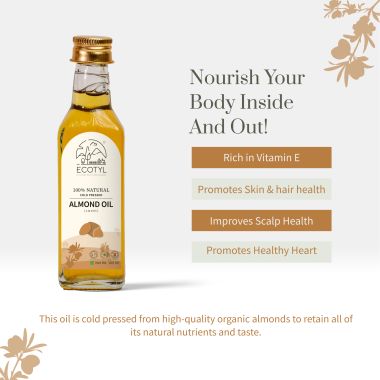 Ecotyl: Organic Cold-Pressed Almond Oil (Sweet) - 100ml