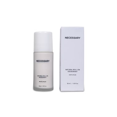 Necessary: Natural Roll-On Deodorant White Musk - 50ml