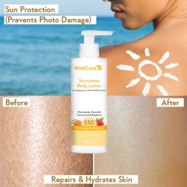 WishCare: SPF50 Sunscreen Body Lotion - 200ml