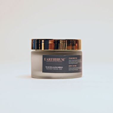 Earthhium: Matcha & Bamboo Instant Facial Jar