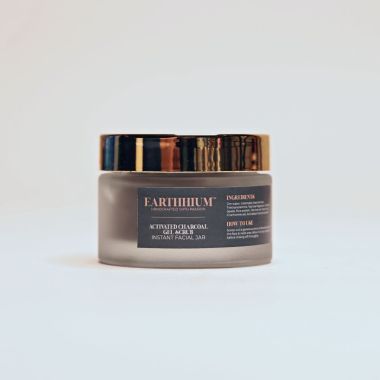 Earthhium: Activated Charcoal Gel Scrub Instant Facial Jar