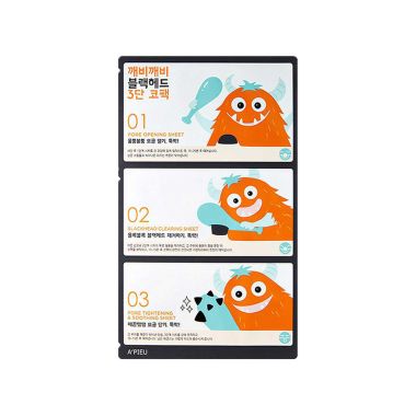 Apieu: Goblin Blackhead 3-Step Nose Pack - 7gm
