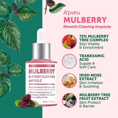Apieu: Mulberry Blemish Clearing Ampoule - 30ml