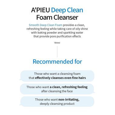 Apieu: Deep Clean Foam Cleanser -PORE - 130ml