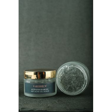 Earthhium: Activated Charcoal Gel Scrub Instant Facial Jar