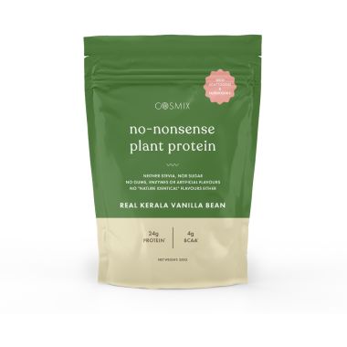 COSMIX: No-nonsense Plant Protein ( Real Kerala Vanilla Bean ) - 500 gm