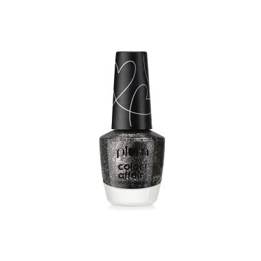 Plum: Color Affair Nail Polish All That Glitters Collection 3D Finish With Pearls & Glitters Black Blaze - 170 - 11ml