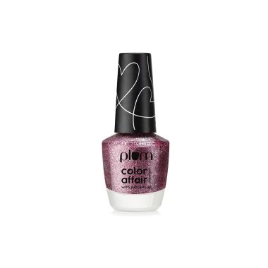 Plum: Color Affair Nail Polish All That Glitters Collection 3D Finish With Pearls & Glitters Pink-N-Shine - 165 - 11ml