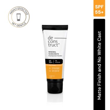 Deconstruct Skincare: Tinted Mineral Sunscreen - SPF 55+ and PA++++ - 50gm