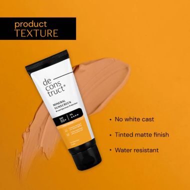 Deconstruct Skincare: Tinted Mineral Sunscreen - SPF 55+ and PA++++ - 50gm