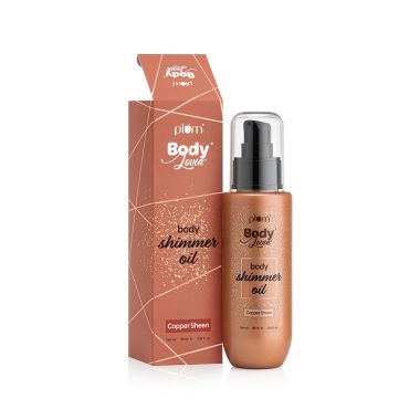 Plum: Body shimmer Oil Peach Glow