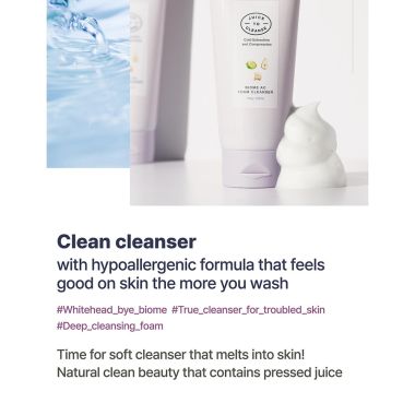 Juice to Cleanse: Biome AC Foam Cleanser - 150gm