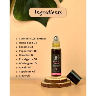 India Hemp Organics: Cannabliss Menstrul Pain Relief - 10ml
