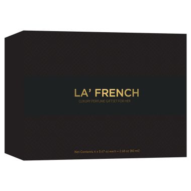 La' French: Organic Luxury Perfumes Gift Set - Hottie, Classy, Dream, Party Girl perfume for Women - Pack of 4 - 20ml Each