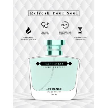 La' French: Happiness Eau De Perfume - 100ml
