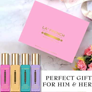 La' French: Luxury Perfumes Gift Set - Euphoria, Happiness, Invoke, Mood Swing for Men & Women Perfumes -  Pack of 4 - 20ml Each