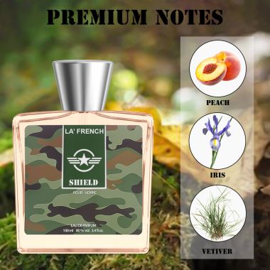 La' French: Luxury Perfume Shield Pour Homme Eau De Perfume Body Spray for men - 100ml