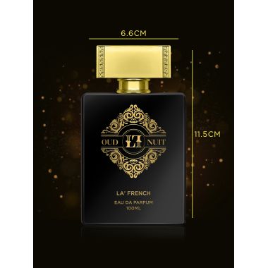 La' French: Oud Nuit Eau De Perfum for Men and Women - 100ml