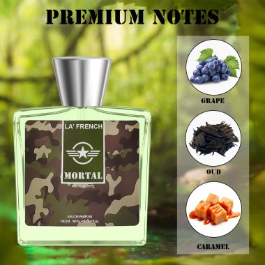 La' French: Luxury Perfume Mortal Pour Homme Eau De Perfume Body Spray for men - 100ml