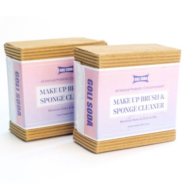 GOLI SODA: Goli Soda All Natural Probiotics Make Up Brush & Sponge Cleaner - 90gm Pack Of 2