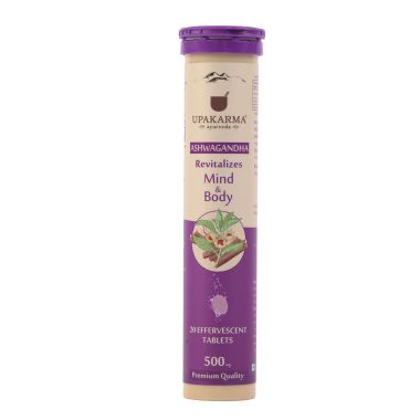 UPAKARMA: Ayurveda Ashwagandha Effervescent Tablets - 20 Tablets