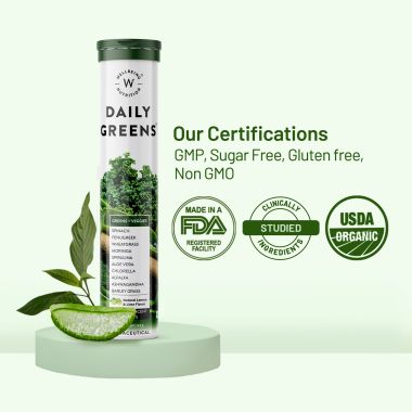 Wellbeing Nutrition: Daily Greens Organic Wholefood Multivitamin - 30 Tabs