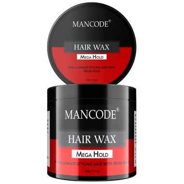 Mancode: Hair Wax Mega Hold Glossy Stylish Hair - 100gm