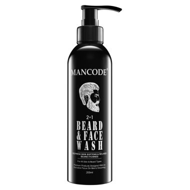 Mancode: 2 in 1 Beard & Face Wash - 200ml