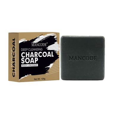 Mancode: Charcoal Deep Cleansing Soap - Pack of 2 (125gm each)