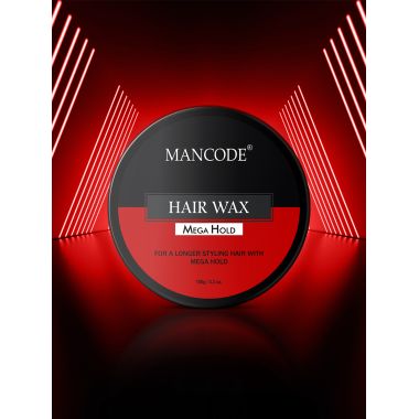 Mancode: Hair Wax Mega Hold Glossy Stylish Hair - 100gm