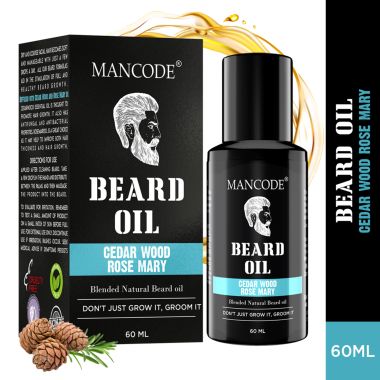 Mancode: Beard Oil - Cedar Wood & Rose Mary - 60ml